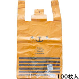 レジバック−L（100枚）CDB−Lレジ袋 ラッピング プレゼント オレンジ くま柄 雑貨 フリーマーケット