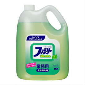 花王 ファミリーフレッシュ 4．5L 業務用 洗剤 4本入 花王プロフェッショナル 食器用洗剤 詰め替え 液体洗剤 油汚れ Kao