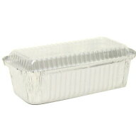 アルミ容器蓋付 No4572−P 5入 オーブン料理 パウンドケーキ ホイルコンテナー 焼菓子 角型 業務用
