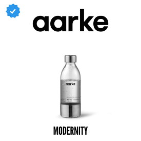 楽天P10倍【公式】AARKE Carbonator アールケ カーボネーター3 本体専用 交換用 ミニペットボトル Small PET Water Bottle Mini Steel Silver 最大容量450ml【国内正規品】