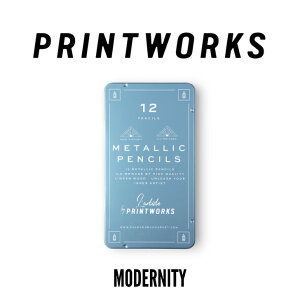 �ő�1200�~�N�[�|��4/18���y�y�VP10�{�z�y�����z PRINTWORKS Colour Pencils Metallic 12-set �v�����g���[�N�X ���^���b�N �F���M 12�F�Z�b�g �c�a3.0mm �k���f�U�C�� �f�U�C�i�[ �A�[�e�B�X�g �X�P�b�` �C��