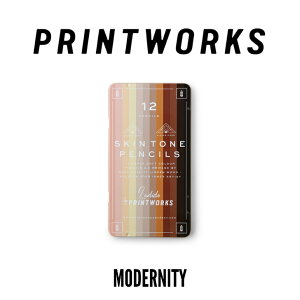 15%�N�[�|��|10/24 20:00�[10/27 9:59 �y�����z PRINTWORKS Colour Pencils Skin Tone 12set �v�����g���[�N�X �X�L���g�[�� �F���M 12�F�Z�b�g �c�a4.0mm ���F���M �k���f�U�C�� �f�b�T�� �X�P�b�` �C���X�g ��� 