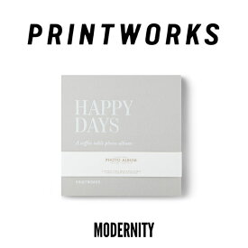 ★ 楽天SUPERセール 30%OFF！★PRINTWORKS Photo Album Happy Days (S) プリントワークス ハッピーデイズ フォトアルバム スウェーデン発 北欧デザイン 写真収納 家族アルバム 誕生日 結婚祝い 新生活 プレゼント 贈り物【国内正規品】