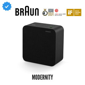 【公式】Braun Audio LE03 HiFi Stereo Speaker Black ブラウン オーディオ LE03 HiFi ステレオスピーカー ブラック 中型 Wi-fi Bluetooth 4.2 iOS Android 対応 高音質 クリア サウンド ドイツ発 インテリア デザイン 高級 おしゃれ【国内正規品】