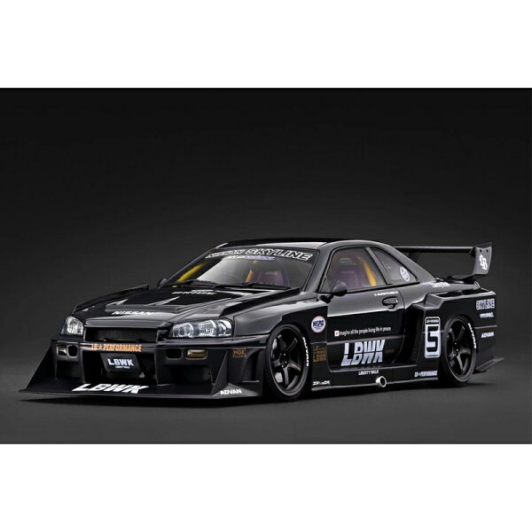 【予約2027年2月発売予定】ignition model イグニッションモデル 1/18 LB-ER34 Super Silhouette SKYLINE Black レジン製 完成品 ミニカー 国内正規品 IG4135  4580832501358