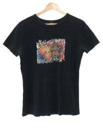 Jean Paul GAULTIER HOMME ジャンポールゴルチェ オム プリントクルーネックTシャツ ブラック サイズ：48 【中古】