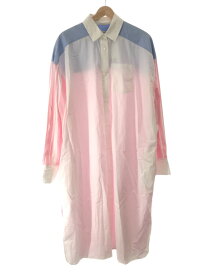 MAISON KITSUNE メゾンキツネ 22AW COLORBLOCK SHIRT DRESS マルチカラー サイズ：36 【中古】 IT09UZRT5FDK