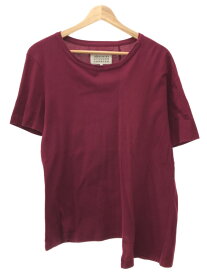 Maison Martin Margiela 11 メゾン マルタン マルジェラ 11 15AW アシンメトリークルーネックTシャツ バーガンディ M 【中古】 IT2ZMF397A7C