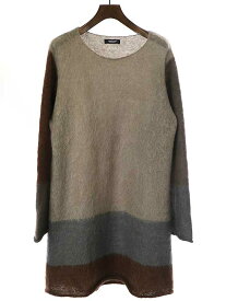 UNDER COVER アンダーカバー 20AW Mohair Bicolor Knit モヘアルーズニットセーター ミックスカラー サイズ:3 メンズ【中古】