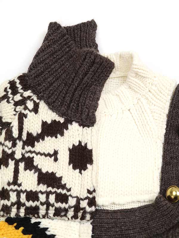 楽天市場】sacai サカイ 22AW Nordic Patchwork Knit Pullover