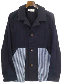 FRANK LEDER フランクリーダー VTG FABRIC EDITION JACKET リペアワークジャケット ネイビー サイズ:S メンズ【中古】