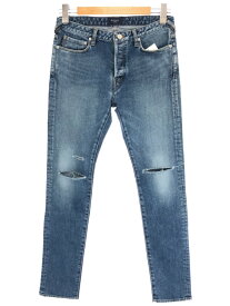 Paul Smith JEANS ポールスミスジーンズ ダメージ加工デニムパンツ インディゴブルー サイズ:S メンズ【中古】