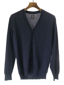 BATONER バトナー 21AW SUPERIOR MERINO V-NECK CARDIGAN メリノウールニットカーディガン ネイビー サイズ:1 レディース【中古】