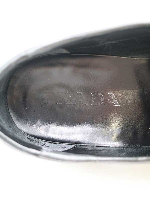 楽天市場】PRADA プラダ コインローファー ブラック サイズ:7 メンズ