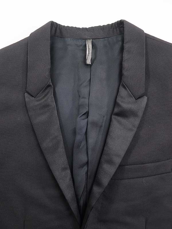 正規良 Dior ディオールオム ナロースモーキングジャケット黒 最小38