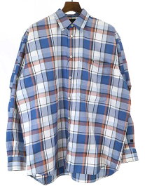 【中古】DAIWA PIER39 ダイワピア39 22SS Tech Work Shirts Flannel Plaids チェックシャツ ブルー M メンズ