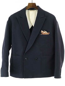 【中古】beautiful people ビューティフルピープル 17SS triple cloth jacket デザインジャケット ネイビー S レディース
