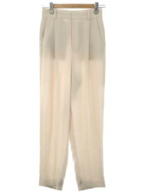 【中古】6(ROKU) BEAUTY&YOUTH UNITED ARROWS ロク ビューティーアンドユース ユナイテッドアローズ GEORGETTE TUCK PANTS パンツ ベージュ 38 レディース