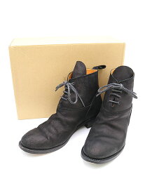 SUNSEA サンシー 16SS 3way suede boots カウスエードレザーブーツ ブラック 3 メンズ 【中古】
