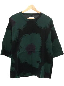 SHAREEF シャリーフ 22SS FLOWER JQ S/S BIG-T フラワージャガードTシャツ グリーン 1 【中古】 ITEPBY8R522S