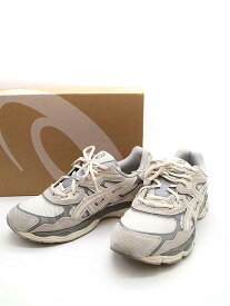 asics アシックス GEL-NYC CREAM/OYSTER GREY スニーカー グレー 27.5cm 【中古】 ITN1J128AI70