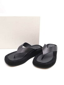 THE ROW ザ ロウ GINZA SANDALS レザーサンダル ブラック 36 【中古】 ITAWLSN0YKSQ