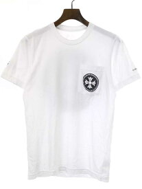 CHROME HEARTS クロムハーツ CHプラスバックプリントポケットTシャツ ホワイト S 【中古】 ITE9Q1EYDTLZ