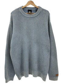 KITH キス 23SS Garment Dyed Meyer Knit Crewneck クルーネックニットセーター ブルー XL 【中古】 ITRMIDXSBJHS