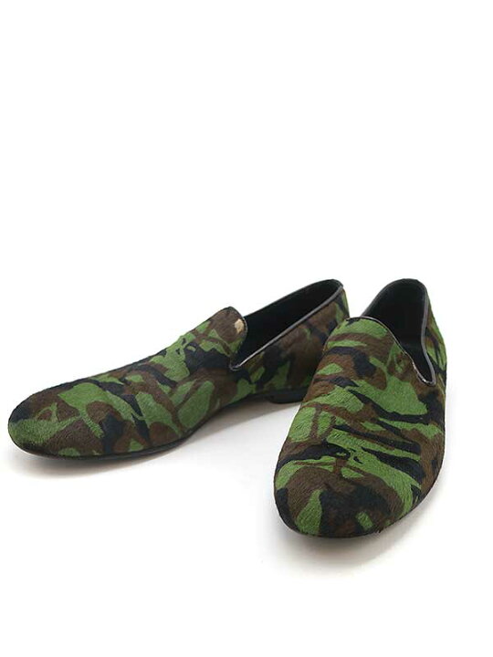 楽天市場】JIMMY CHOO ジミー チュウ カモフラハラコ レザースリッポン 