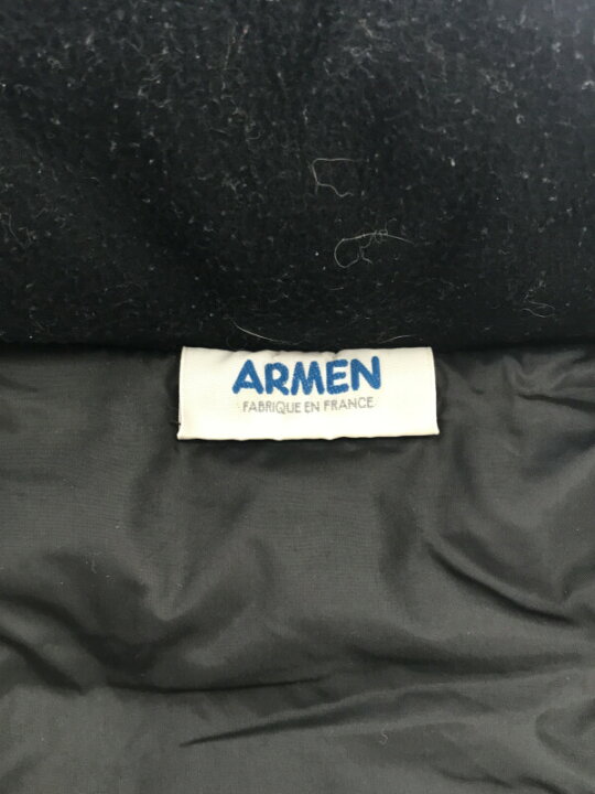 楽天市場】ARMEN アーメン チェック柄ウールフーデットダウンコート 