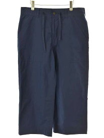 Porter Classic ポータークラシック WEATHER WIDE PANTS ポリエステルナイロンワイドウェザーパンツ ネイビー 3 【中古】 ITKXA5S0SA42