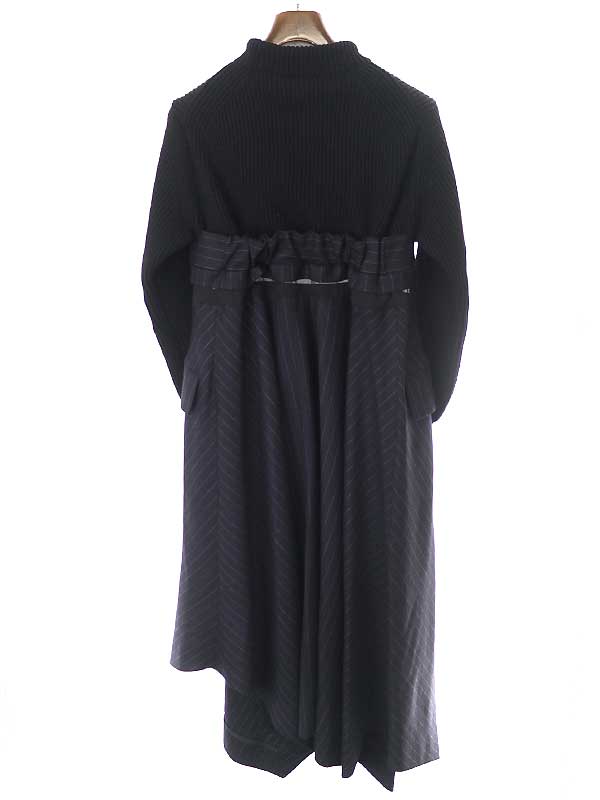 楽天市場】sacai サカイ 22AW Wool Knit x Chalk Stripe Dress ニット