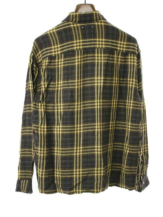 楽天市場】MINEDENIM マインデニム 23AW Ry.Wool Check Open Collar SH 