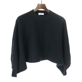 HYKE ハイク 22AW C/C KNIT THERMAL PONCHO ポンチョ ブラック F 【中古】 ITSLEAZZDRAG