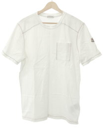 MONCLER モンクレール 22SS ステッチデザインクルーネックTシャツ ホワイト XS H10918C00045 【中古】 ITXDRG4HNDCC