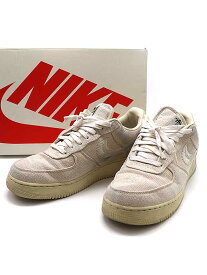 NIKE×STUSSY ナイキ×ステューシー AIR FORCE 1 LOW "FOSSIL STONE" スニーカー ベージュ 29cm CZ9084-200 【中古】 ITNRF6WGL9G2