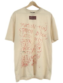 RAF SIMONS ラフシモンズ 23SS グラフィックプリントTシャツ ベージュ L 231-137D 【中古】 ITCSR4CTKUZO