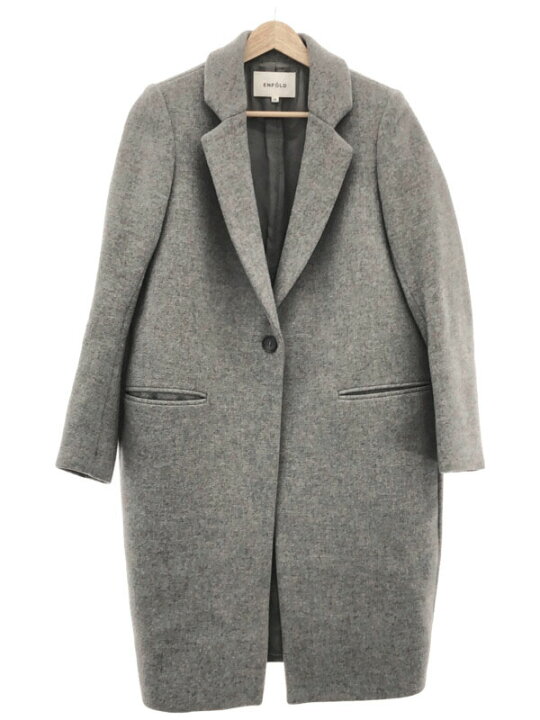 楽天市場】ENFOLD エンフォルド 16AW ウールチェスターコート グレー  