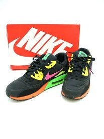 NIKE ナイキ AIR MAX 90 TOKYO NEON ローカットスニーカー ブラック 26cm CI2290-064 【中古】 IT80DN18YJU8