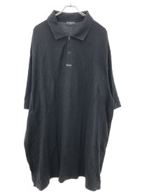 BALENCIAGA バレンシアガ 18SS OVERSIZED POLO オーバーサイズポロシャツワンピース ブラック XS 507389 【中古】 ITZ8QDPMZQJG