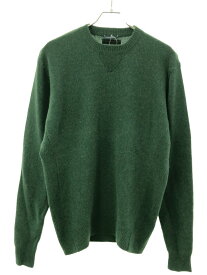 junhashimoto ジュンハシモト 23AW 7GG CREW NECK KNIT ウールニットセーター 1092320003 グリーン 3 【中古】 IT83NPKZPLNU