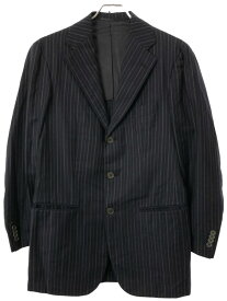 Sartoria Partenopea Napoli サルトリア パルテノペア ピンストライプウールテーラードジャケット ネイビー 46 【中古】 ITV0XWL2JX15