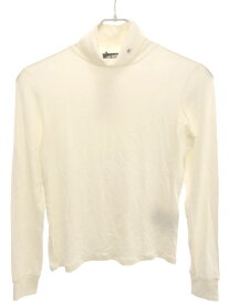 RAF SIMONS ラフシモンズ 15AW Iconic Turtle Neck Tee R刺繍タートルネックカットソー ホワイト XS 【中古】 ITBWYXJ5ZFZ6