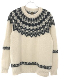 BATONER バトナー MOHAIR NORDIC CREW NECK ノルディックモヘヤニットセーター アイボリー 3 BN-21FM-044 【中古】 ITFZAZMFJYC0