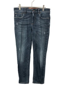 DOLCE&GABBANA ドルチェ＆ガッバーナ 16STRETCH ダメージ加工ストレッチデニムパンツ インディゴブルー 46 G6DCCD 【中古】 ITMWE641RKOZ