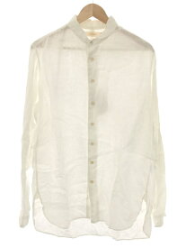 SUZUKI TAKAYUKI スズキ タカユキ one-piece shawl collar shirt ショールカラーリネンシャツ ホワイト 1 S193-06 【中古】 ITV6QFI65SGW