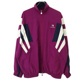 BALENCIAGA バレンシアガ Sporty B Tracksuit Jacket トラックジャケット パープル 34 675473 TKO48 【中古】 ITN9VNGH6SSG