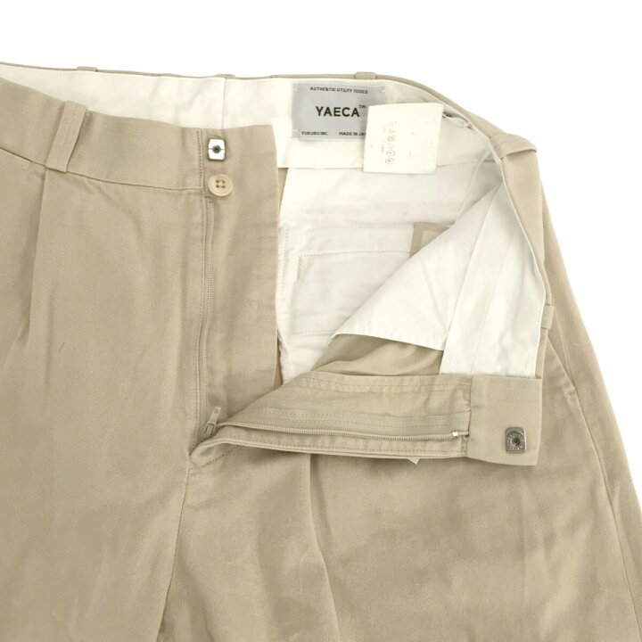 楽天市場】YAECA ヤエカ チノタックテーパードパンツ ベージュ 29  