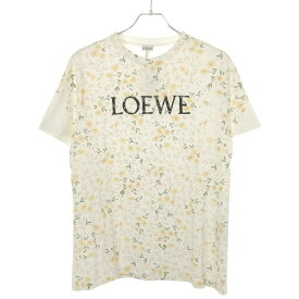 LOEWE ロエベ 20SS フラワーロゴプリントTシャツ ホワイト M S540333XAR 【中古】 ITIKEZB52KP4