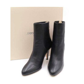 JIMMY CHOO ジミー チュウ 247BROCK ピンヒールショートブーティ ブラック 34 【中古】 ITLXQQJ37B0U